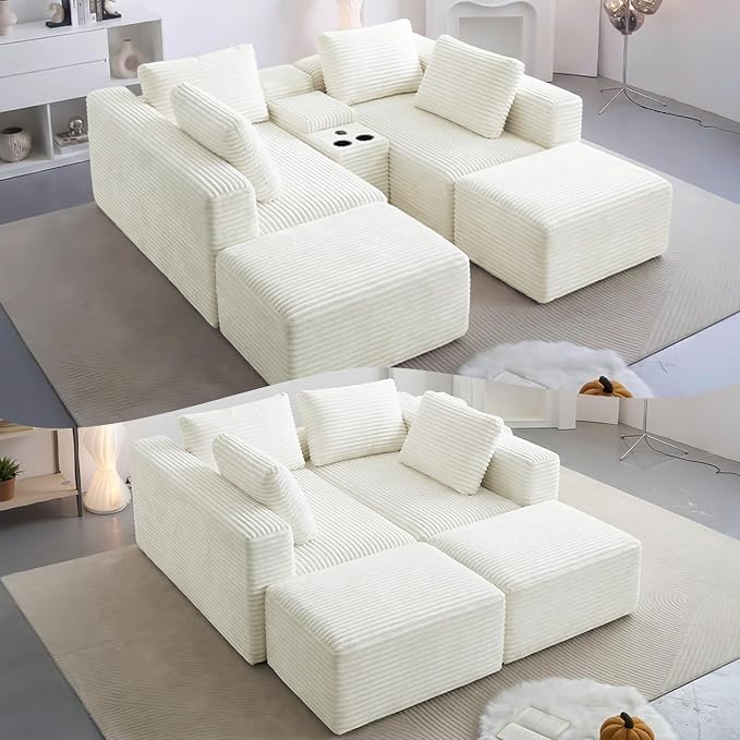 125" Oversized Sectional Couches - Image 5