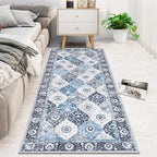 HEBE Hallway Runner Rug 2'x5', Washable Non Slip Kitchen Rug Runner | Soft Boho - Image 9