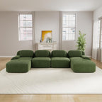 Boneless Sectional Couch, No Assembly Required, 152.7” U Shaped Modular Cloud - Image 2