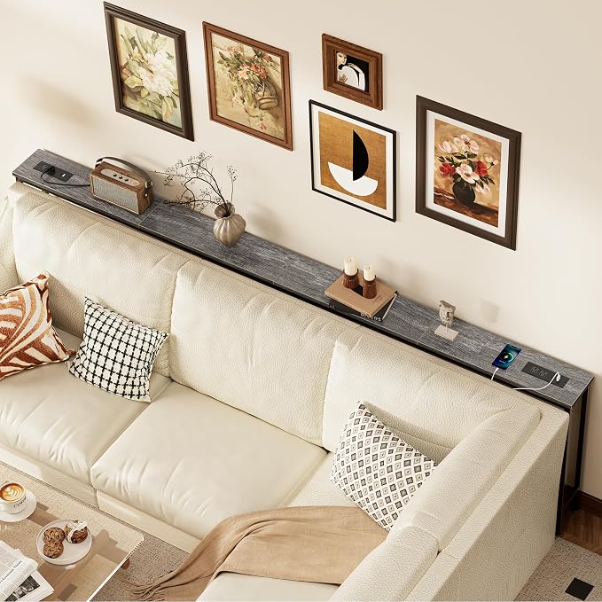 SUPERJARE 102.4 Inch Sofa Table - Image 2