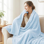 Exclusivo Mezcla Large Waffle Fleece Throw Blanket - Image 2