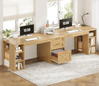SEDETA Farmhouse 96.5" Computer Desk by SEDETA