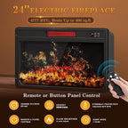 Jocoevol Fireplace TV Stand for TVs up to 65", Electric Fireplace - Image 3