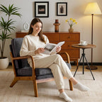 Karl home Mid Century Modern Accent Chair - Image 3