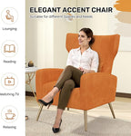 Nebuaegis Velvet Accent Chair Set of 2Wingback - Image 6