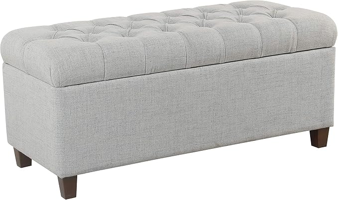 Homepop Home Decor Tufted Ainsley Button Storage Ottoman Bench - Image 5