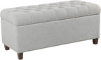 Homepop Home Decor Tufted Ainsley Button Storage Ottoman Bench - Image 5