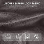 ANARACHON Leather Look Loveseat Recliner Cover, 6-Pieces Stretch Dual Recliner - Image 5