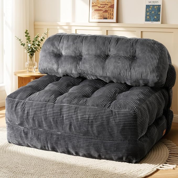 Folding Sofa Bed, Convertible Sleeper Chair by Vellorise