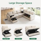 HONBAY Modular Sectional Sleeper Sofa - Image 4