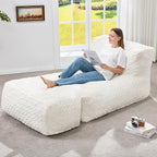 Hobestluk Bean Bag Chair Big Bean Bag Lounger by YourHomeDeservesMore
