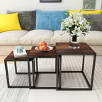 Nesting Table Set of 3 Side Tables, Modern Coffee Table Stacking End Table - Image 2