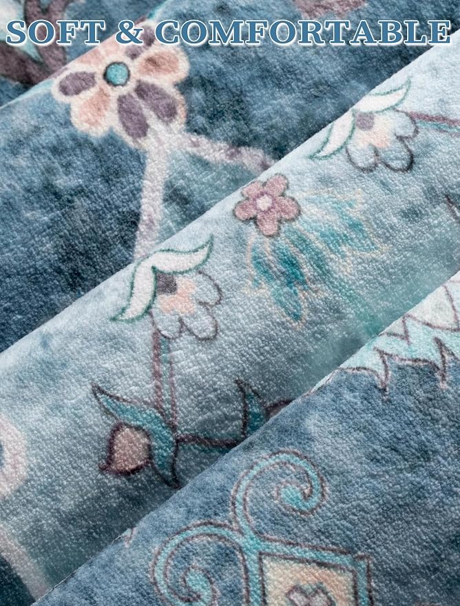 SERISSA 2'6"x10' Washable Non Slip Boho Runner Rug - Image 4