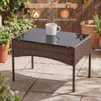 Sweetcrispy 4-Piece Patio Furniture Set, Weather-Resistant PE Rattan Wicker - Image 5