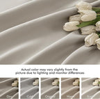 MIULEE Natural Back Tab Blackout Curtains 52x84 Inch Length 2 Panels Set | Rod - Image 8