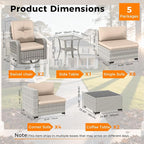 14-Seat Modern Patio Furniture Set - Image 3