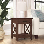 Bush Home End Table with Drawer, Nightstand with Storage, Living Room and - Image 2