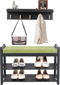 PETKABOO Shoe Rack for Front Door Entrance, 28” Entryway Bench by PETKABOO