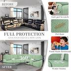 100% Waterproof Sectional Recliner Couch Covers - Image 6