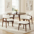 Dining Chairs Set of 4, Modern Upholstered Dining Chairs, Wooden Kitchen Chairs by GRUSIGN