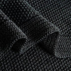 CozeCube Jet Black Seed Stitch Throw Blanket 60"x80", Farmhouse Decor | Blanket - Image 8