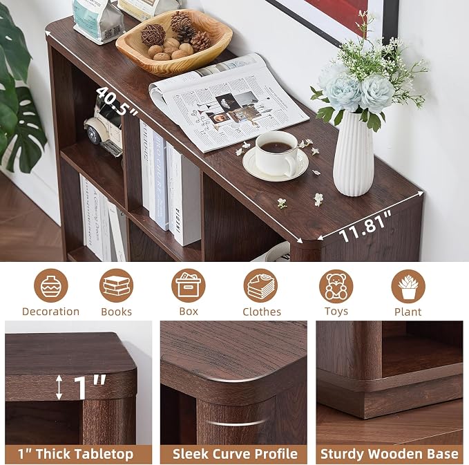 Joaxswe 9 Cube Bookshelf, 40.5" Wide Organizer Bookcase - Image 4