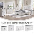 ACCOHOHO Farmhouse Nightstand - Image 4