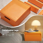 Nightstand Bedside Table with Storage Space, Dorm and Small Spaces, Easy - Image 7