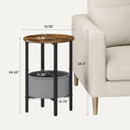 Vagusicc Round Side Table End Table - Image 3