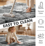 6x9 Ft Large Shag Rugs for Living Room Decor, Tie-Dyed Ultra Soft Fluffy Furry - Image 7