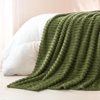 Exclusivo Mezcla Striped Twin Size Fleece Blanket - Image 6