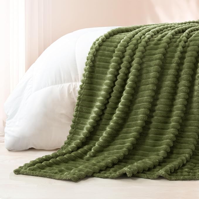 Exclusivo Mezcla Striped Twin Size Fleece Blanket - Image 6