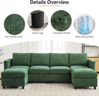 WUTUTUEE 58”Modular Sectional Loveseat Sofa - Image 3
