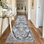 HEBE Hallway Runner Rug 2'8''x8', Washable Non Slip Kitchen Rug Runner | Soft - Image 6