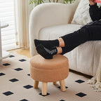 Wimarsbon Storage Ottoman, Modern Round Footrest - Image 7