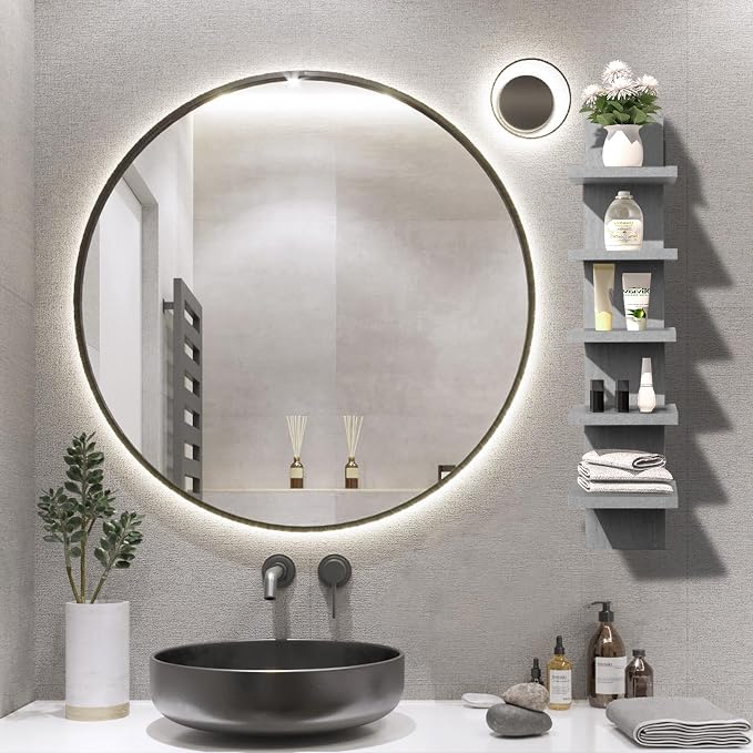 Homaterial 5 Tier Wall Shelf, Floaing Lack Shelf - Image 6