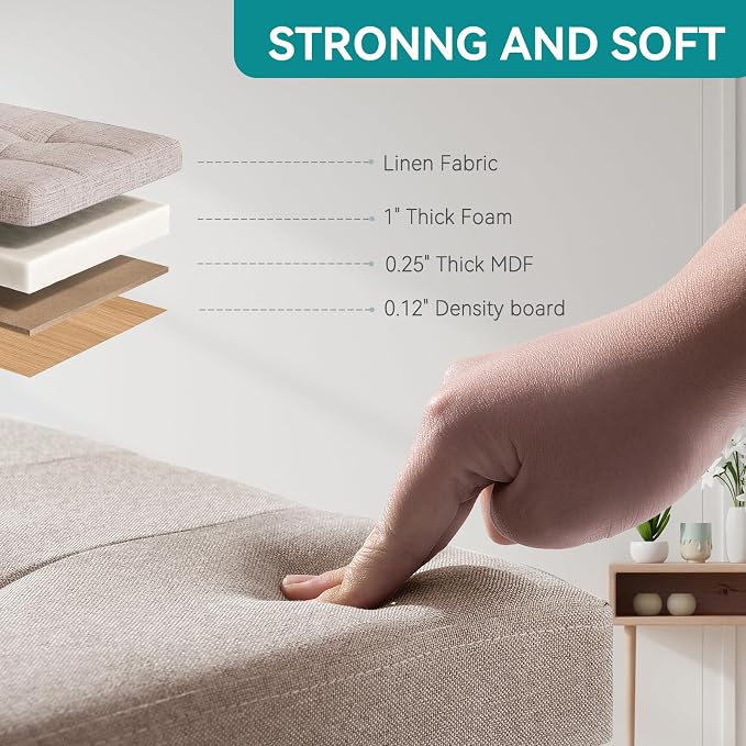 BRIAN & DANY Ottoman with Storage, Small Storage Ottoman - Image 4