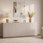 SICOTAS Buffet Cabinet with Storage Accent Sideboard Modern Credenza with Doors - Image 4