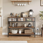 Lulive Entryway Table with Power Outlets, Console Table with 3 Fabric Drawers - Image 7