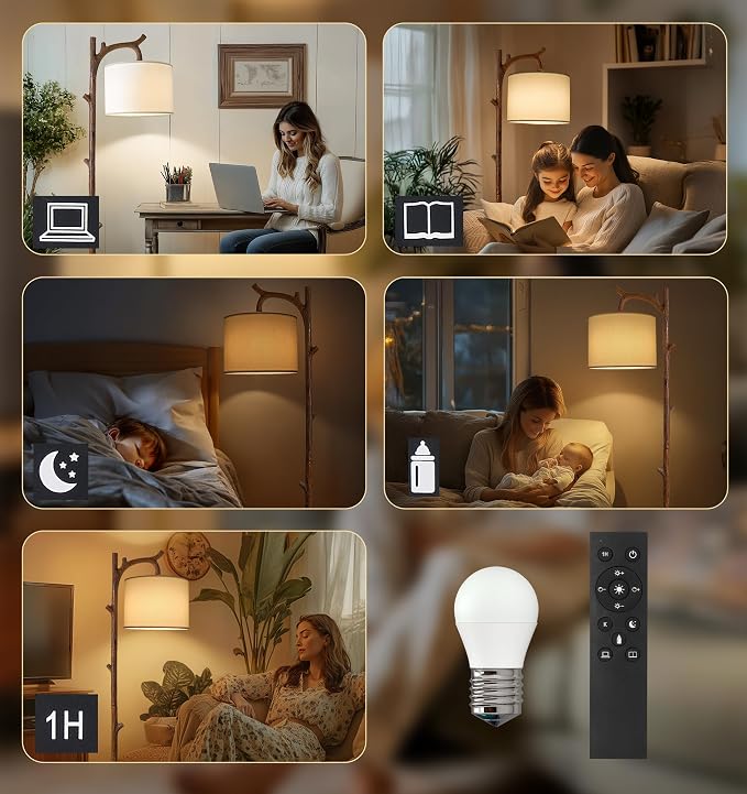 OYEARS Retro Farmhouse Floor Lamp - Image 9