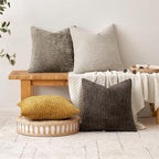MIULEE Decorative Lumbar Throw Pillow Covers 12x20 in Mustard Yellow 2 Pack | - Image 5