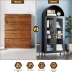 VEXPOR 73" Tall Arched Display Cabinet - Image 7
