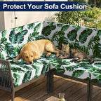Smiry Waterproof Patio Cushion Covers, Stretch Outdoor Furniture Covers | Couch - Image 8