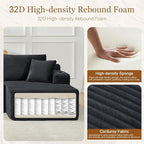 125" Modular Sectional Sleeper Sofa, Boneless Cloud Couch - Image 3