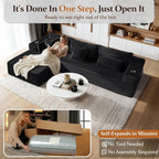108" Oversized Cloud Sectional Couch, Comfort U Shaped Sofa - Image 3