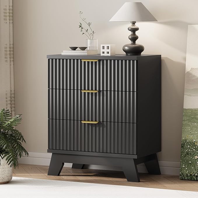 Fluted Dresser for Bedroom by Xixini