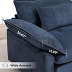 Modern Oversized Accent Chair, Chenille Cloud Sofa Chair - Image 6