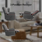Harkawon Swivel Rocker Recliner Chair, Glider Rocker Recliner, Rocking Chair - Image 8