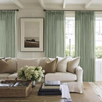 Sage Green 120 Inch Curtains High Ceiling Tall Curtains 2 Panels Set | Pinch by Twodrapes
