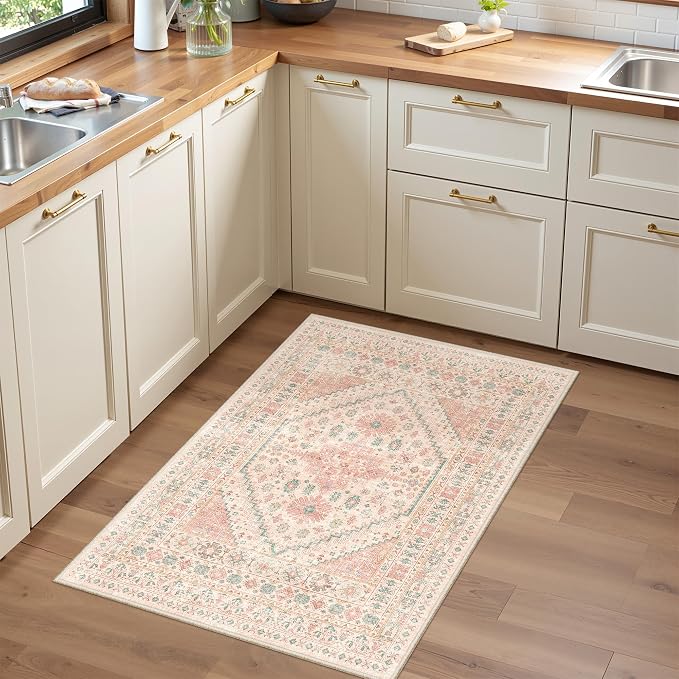 2x3 Entryway Rug Vintage Washable Rug Runner - Image 9